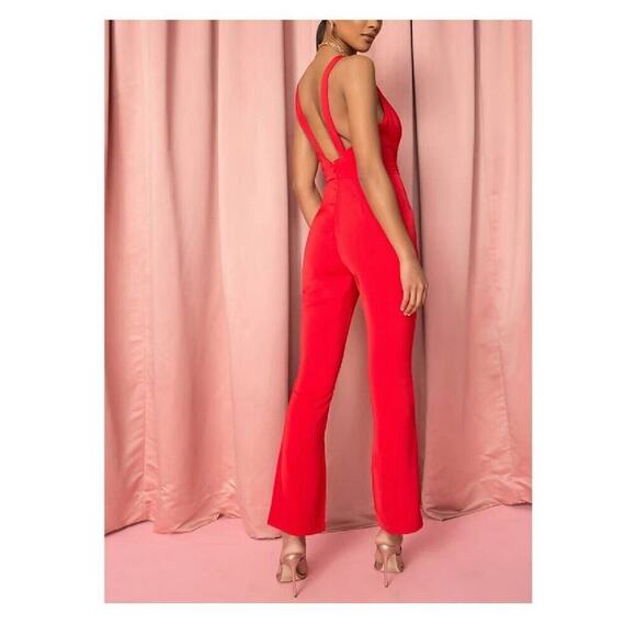 REVOLVE Red Straight Leg Jumpsuit - Picture 3 of 9